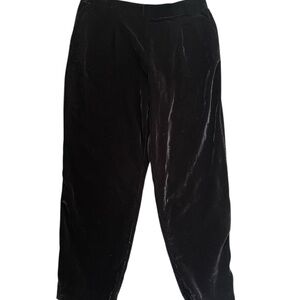 Ann Taylor Velvet Women’s Large Pants w Pockets, Small Pleats, Elastic Waist